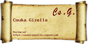 Csuka Gizella névjegykártya